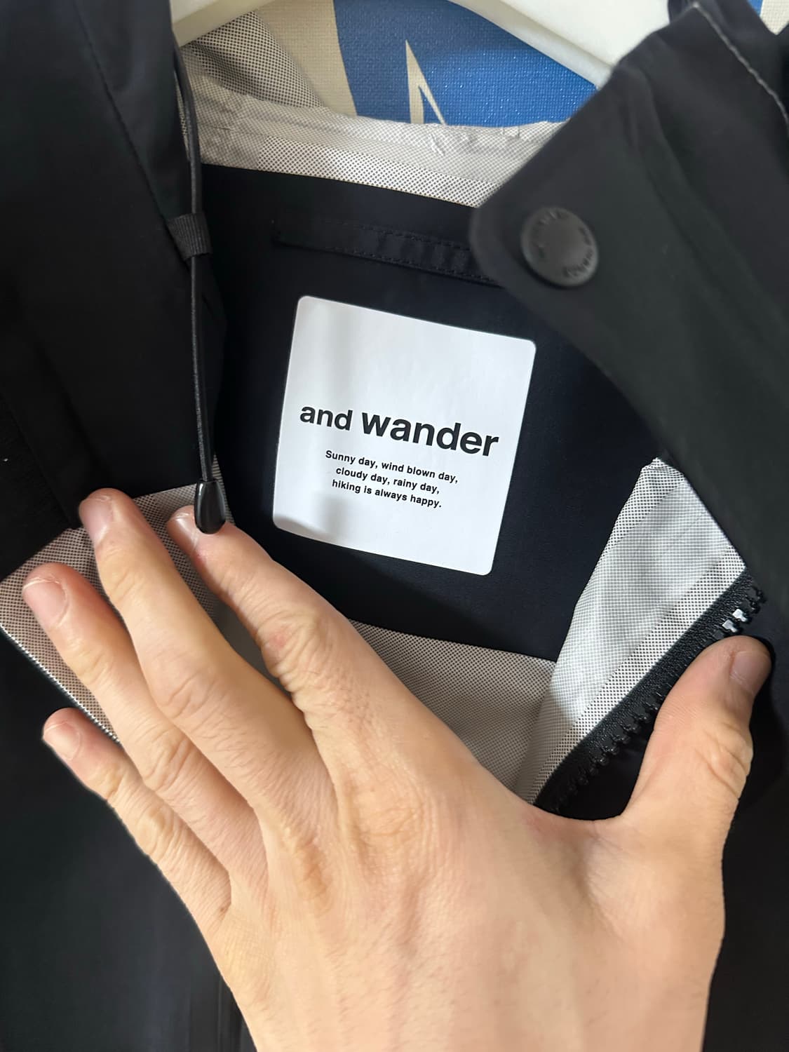 앤드원더 2.5 하이커레인 자켓 블랙 L 상품이미지6
