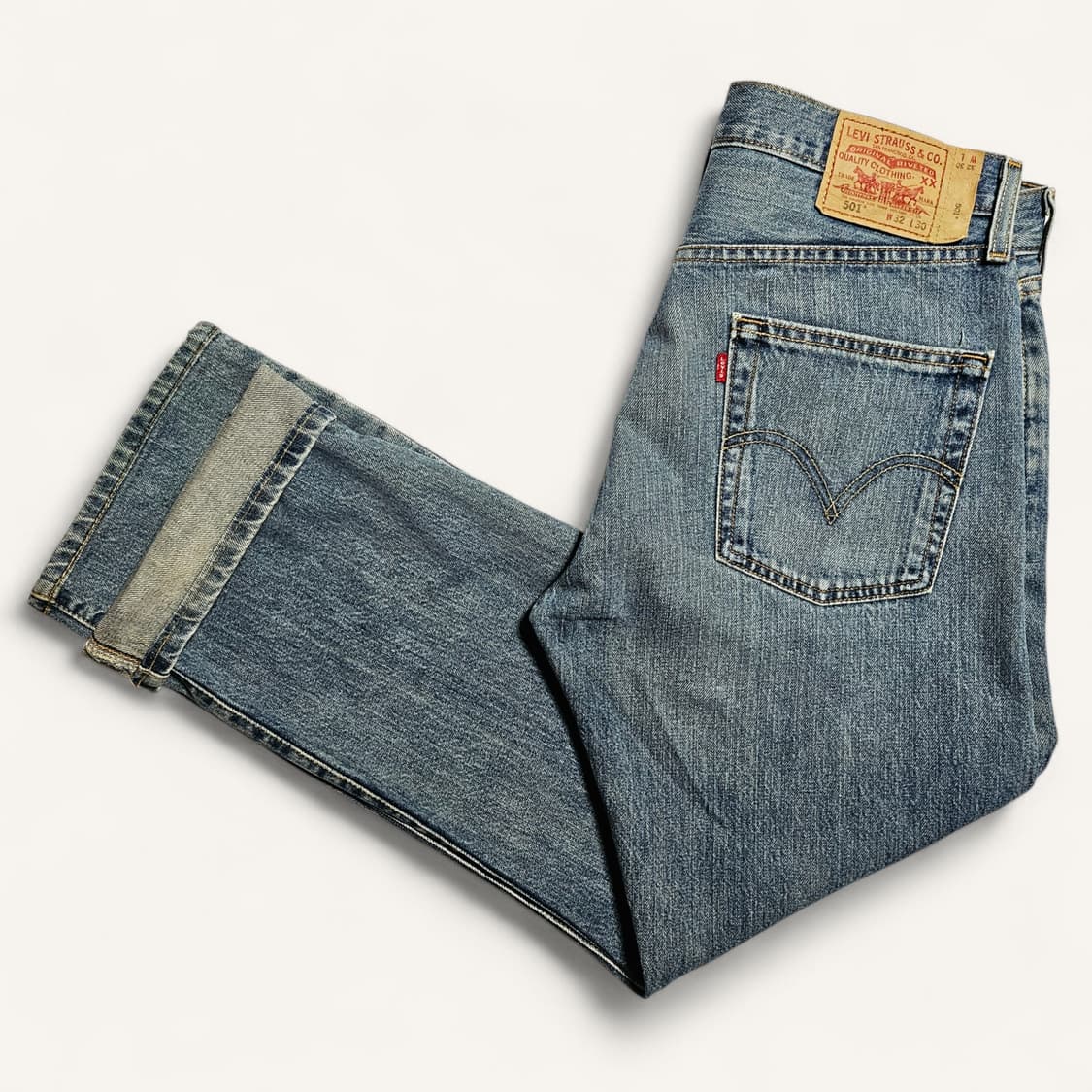 [32][리바이스]00's 501®오리지널 스트레이트 페이드 워시드 상품이미지3