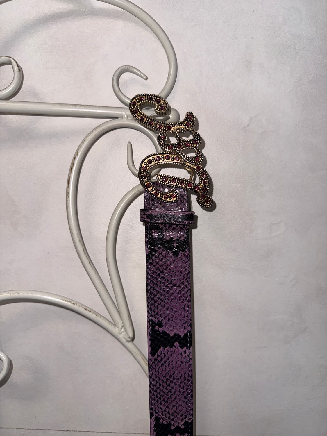 Dolce & Gabbana purple python cubic belt 상품이미지6