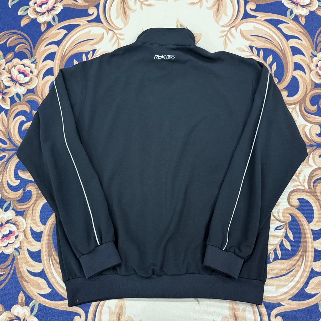 (XXL)리복 REEBOK 베이직 로고 트랙탑 져지(블랙,검흰) 상품이미지4