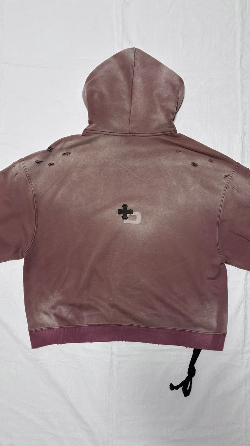 틸던 아트 후디 버건디 OS 상품이미지2