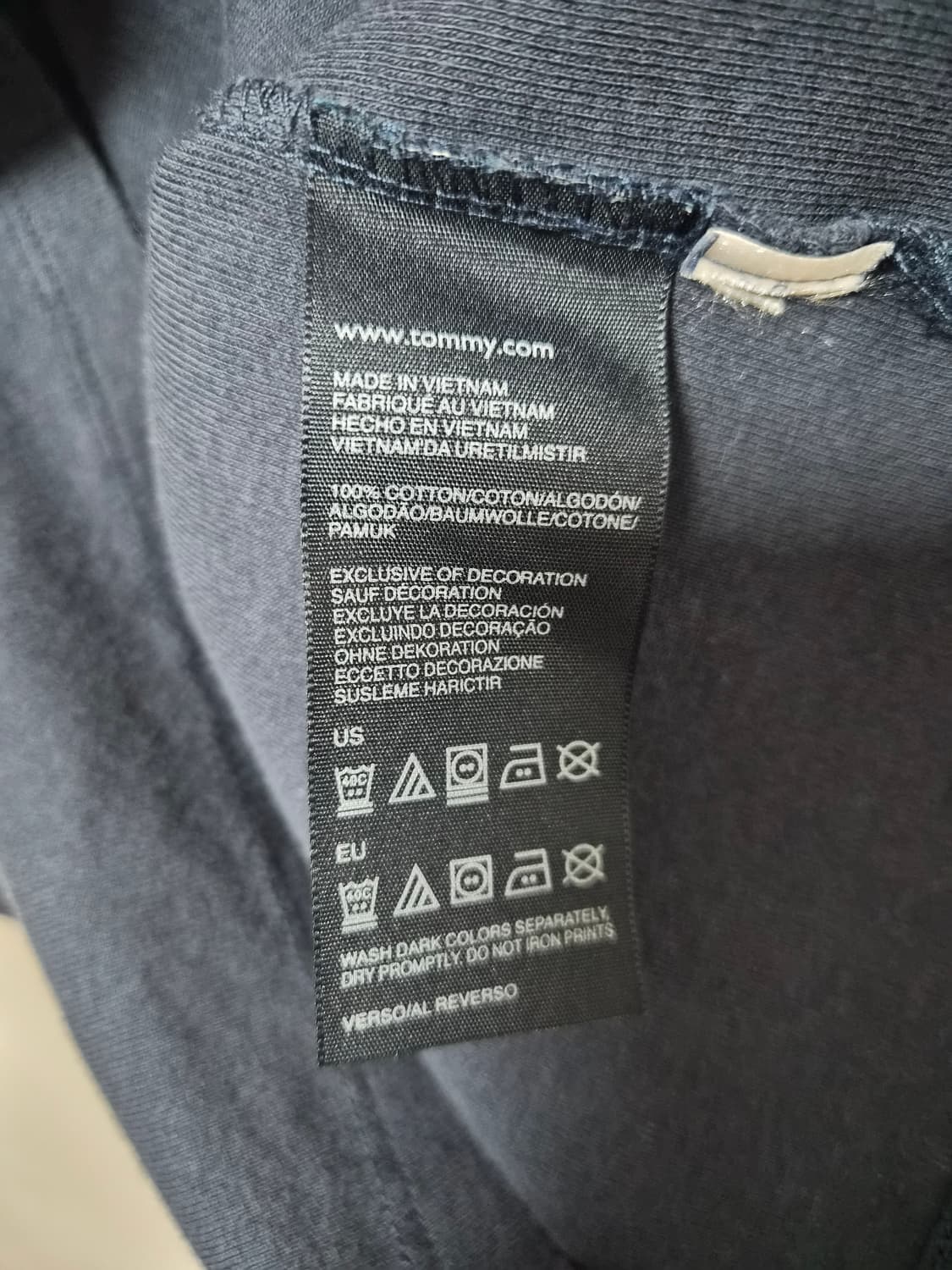 타미힐피거Tommy V넥 티셔츠 S사이즈 - T95 상품이미지5