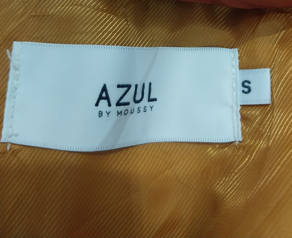 jpn AZUL 오렌지 가오리핏 크롭 패딩 S 상품이미지4