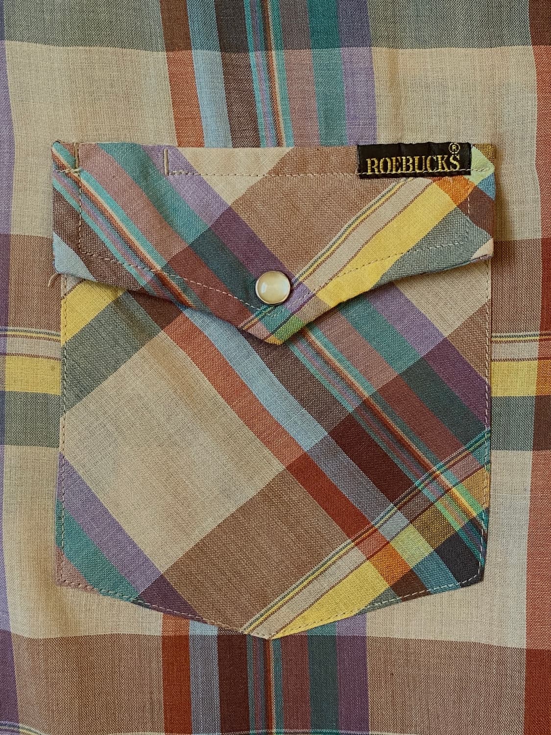 빈티지 체크 포켓 셔츠 (Man 2XL) AB1337 상품이미지5