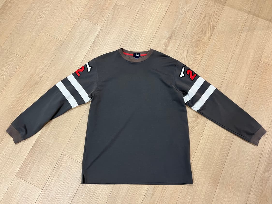 스투시 90s 빈티지 롱슬리브 차콜 XL 상품이미지1