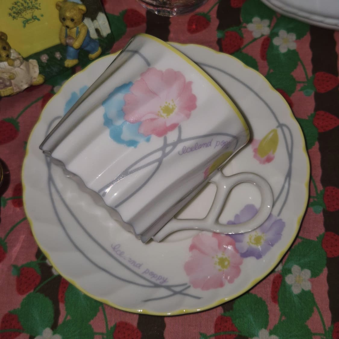 80s 노리다케 양귀비 스윌 찻잔 세트 1p 상품이미지6