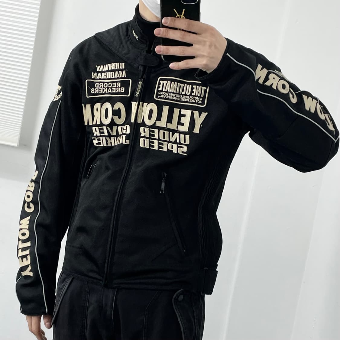 L 옐로우콘 슬래지해머 리플렉티브 레이싱 자켓 상품이미지2