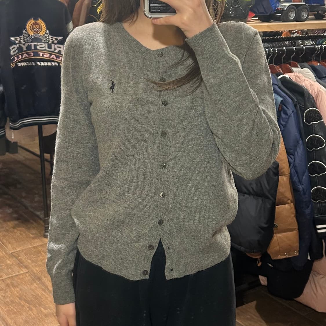 [HI] 폴로 랄프로렌 니트 가디건 그레이 상품이미지2