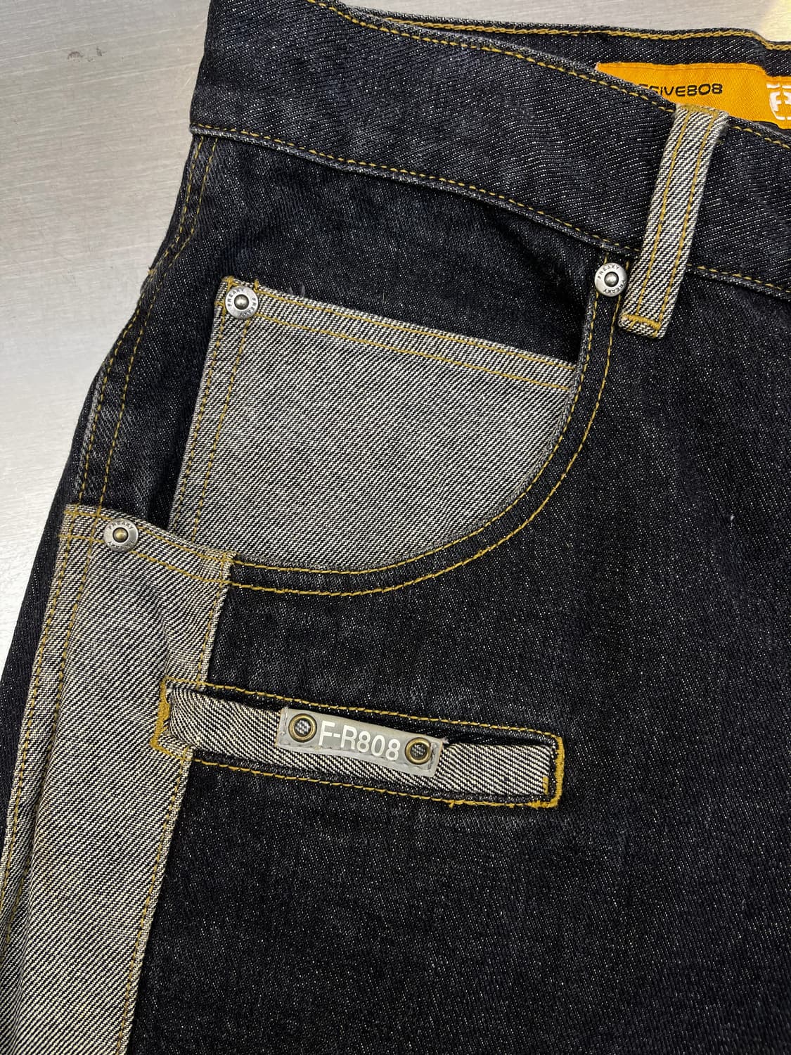 Freaky Massive 808 사이드 라인 올드스쿨 데님 팬츠 상품이미지4