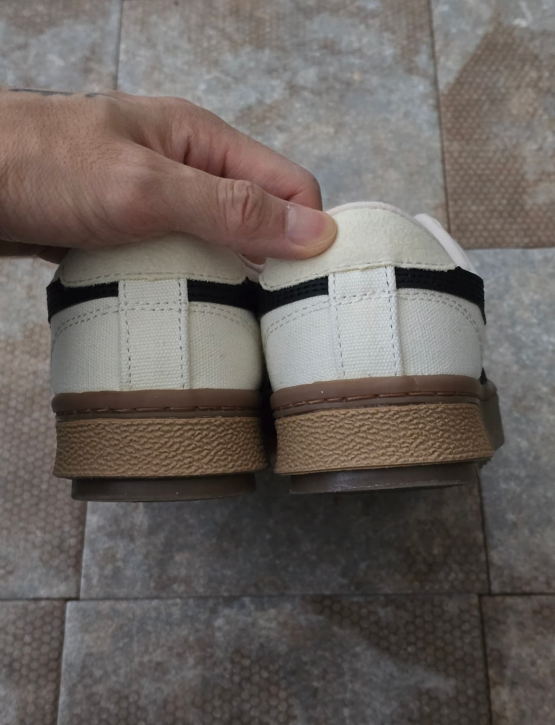 (240)아식스 코트 트레일 베이지 블랙 상품이미지8