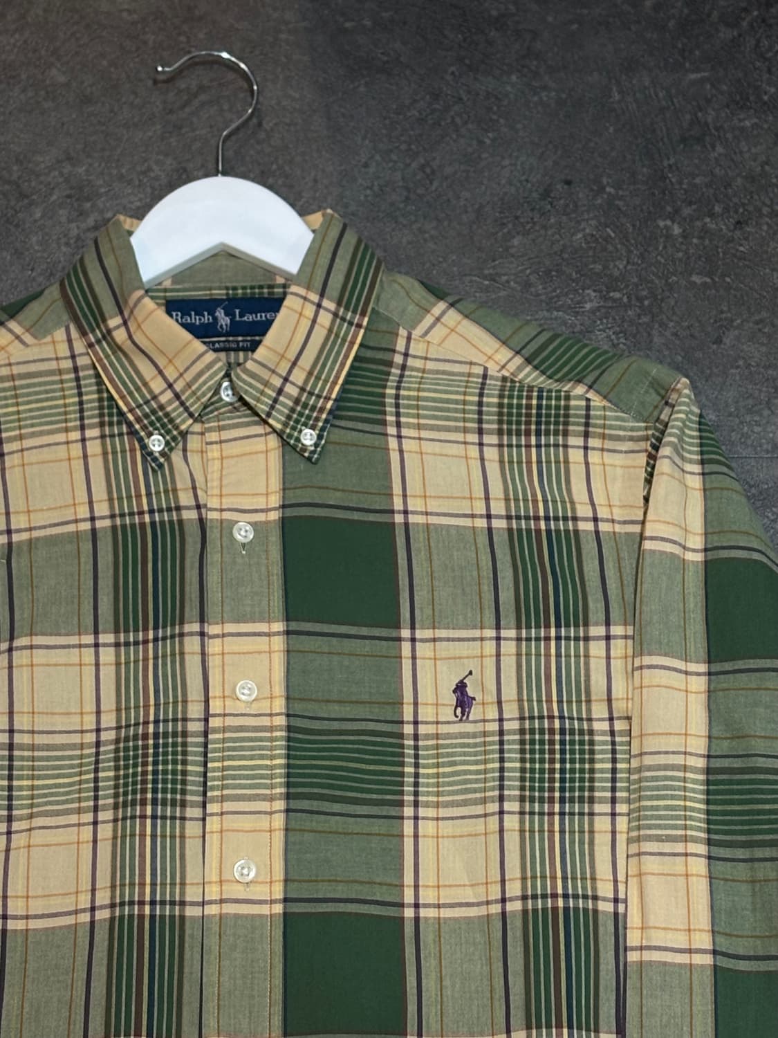 폴로 랄프로렌 체크 셔츠 M사이즈 상품이미지4