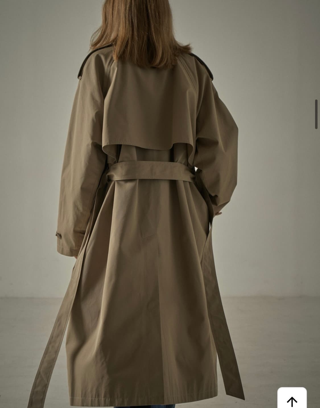 파사드패턴 클래식 트렌치코트 블랙 스몰S 상품이미지4