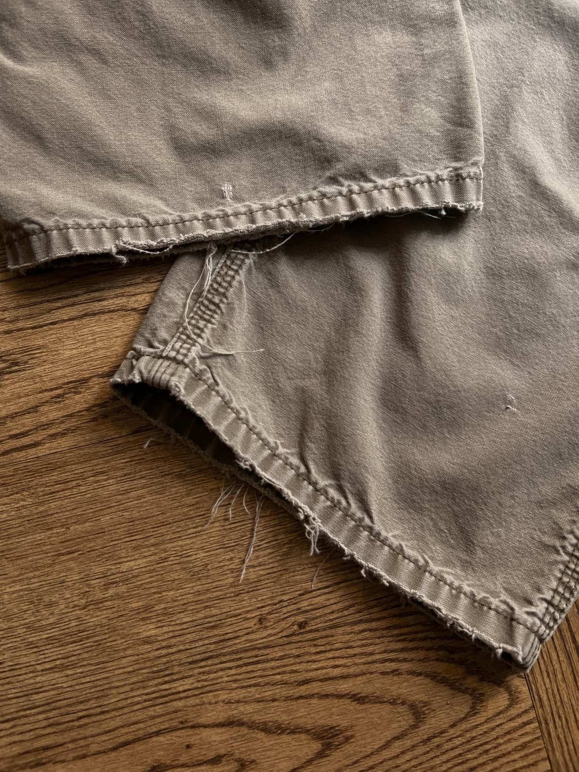 [32]칼하트 USA 빈티지 데미지 라이트브라운 싱글니 카펜터 워크 팬츠 상품이미지6