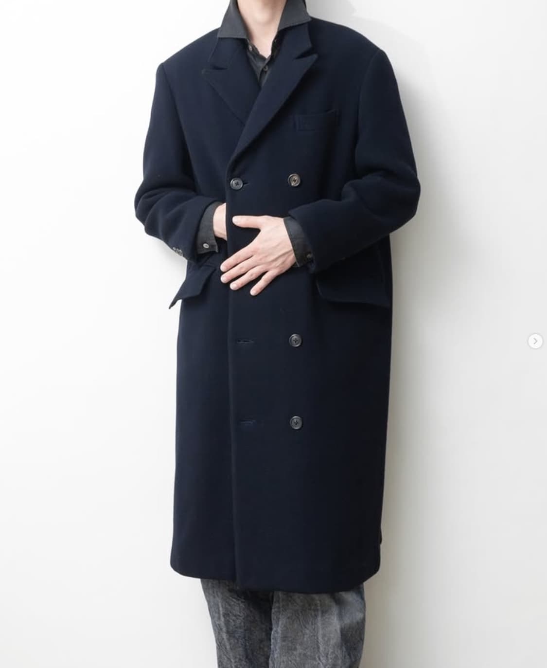 '80s 헤비울 더블코트 상품이미지1