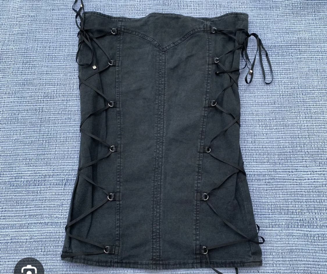 베르사체진 꾸뛰르 레이스업 로우웨스트 스커트 상품이미지2