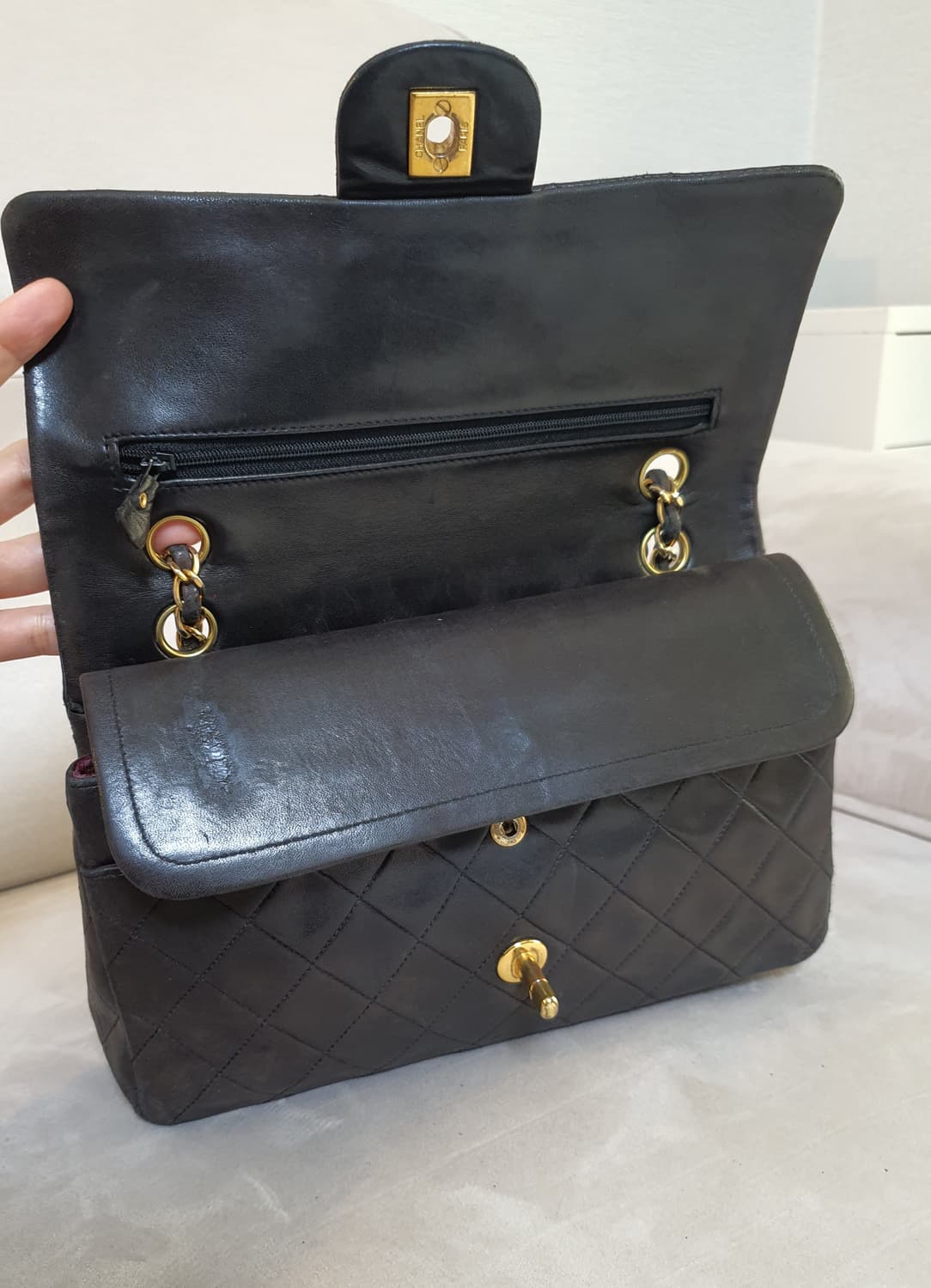 샤넬 빈티지 클래식 브라운 상품이미지5