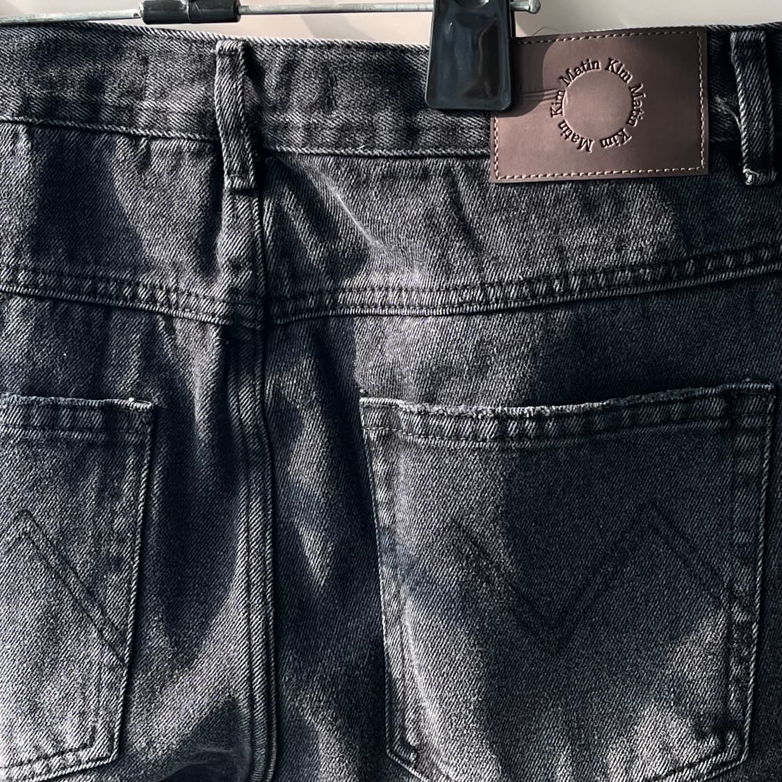 마뗑킴 리버스 워시드 데님 포맨 XL 상품이미지10