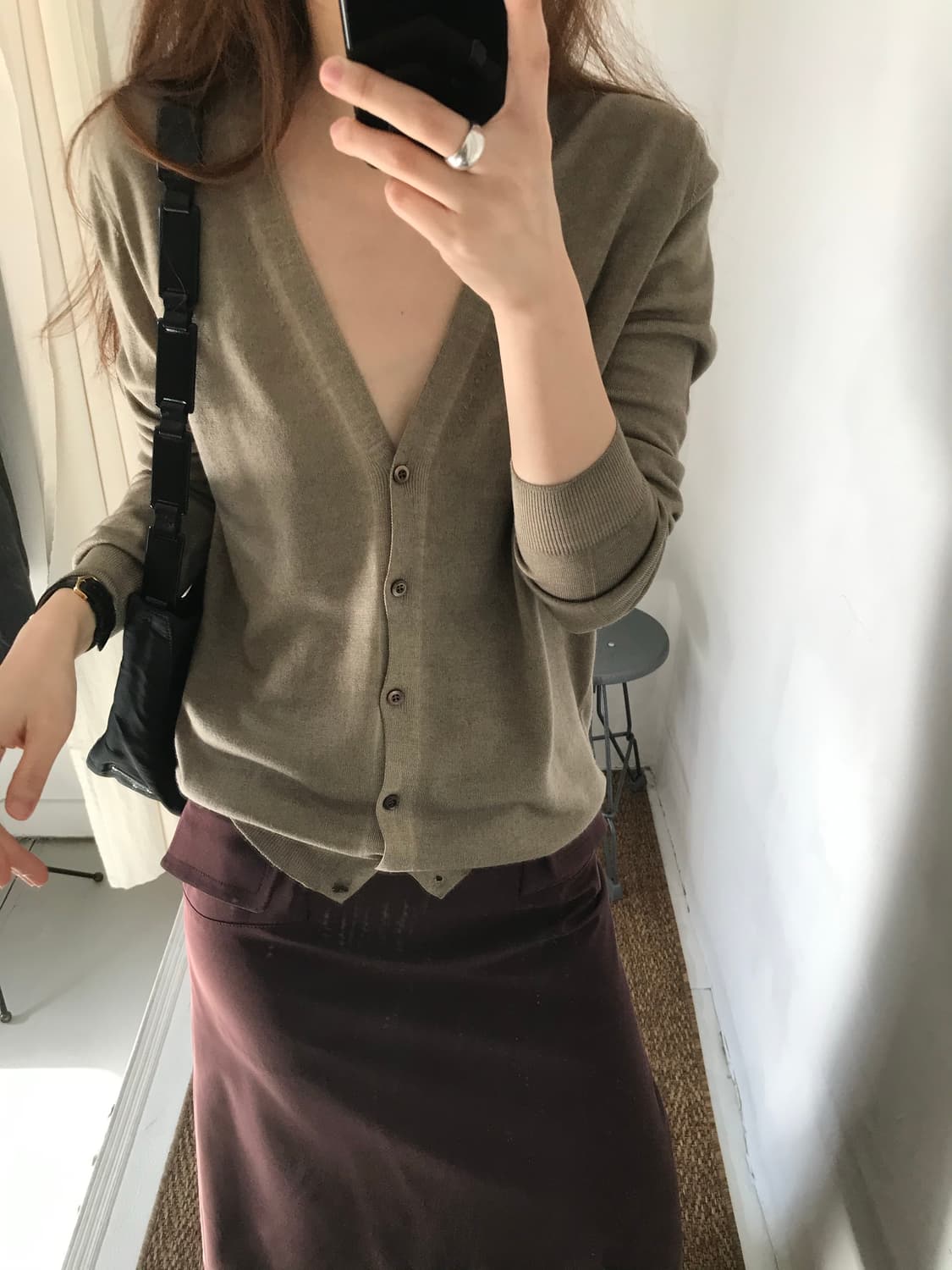 silk blend cardigan 상품이미지1