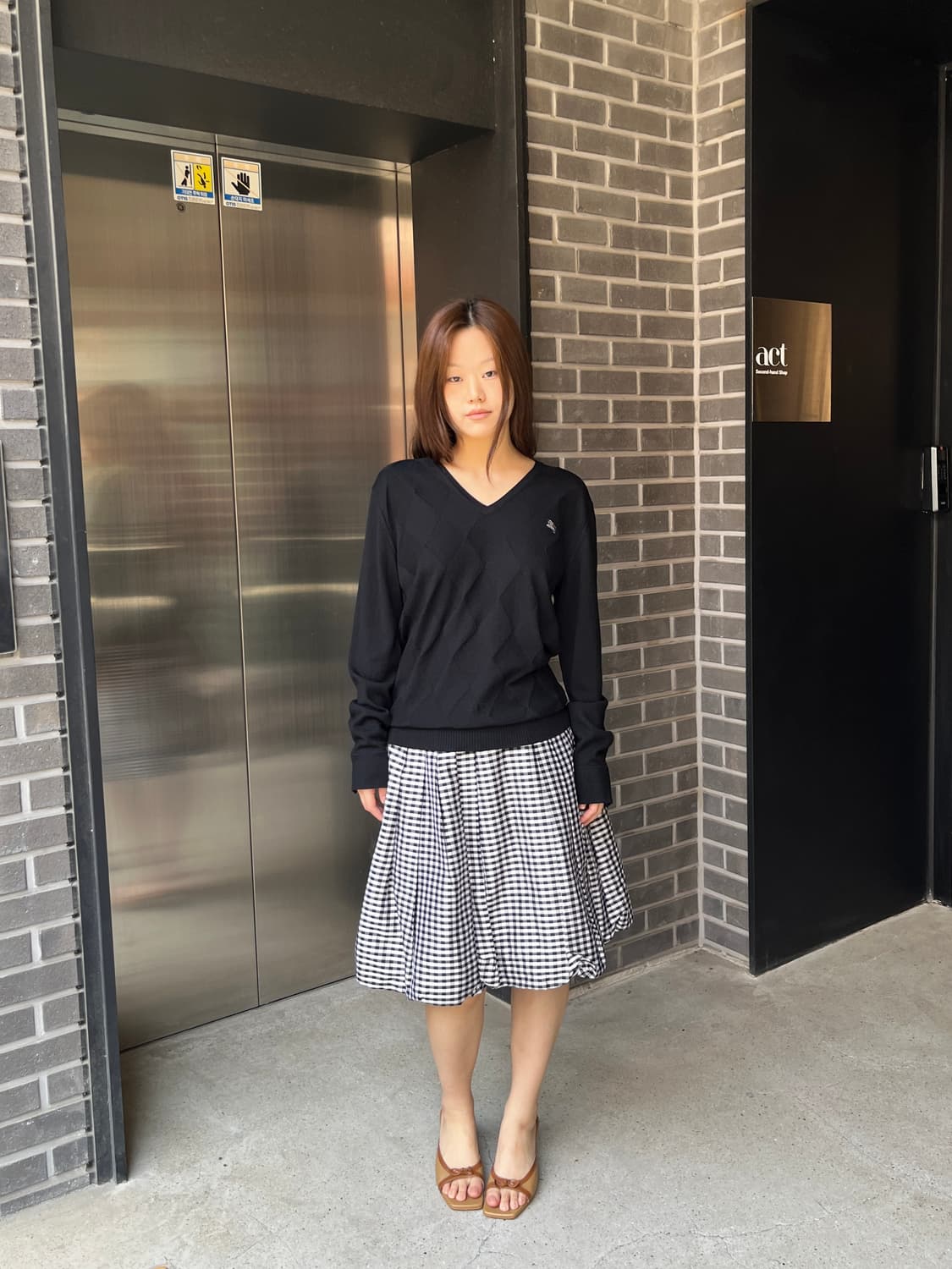 Burberry 버버리 로고 니트 블랙 상품이미지4