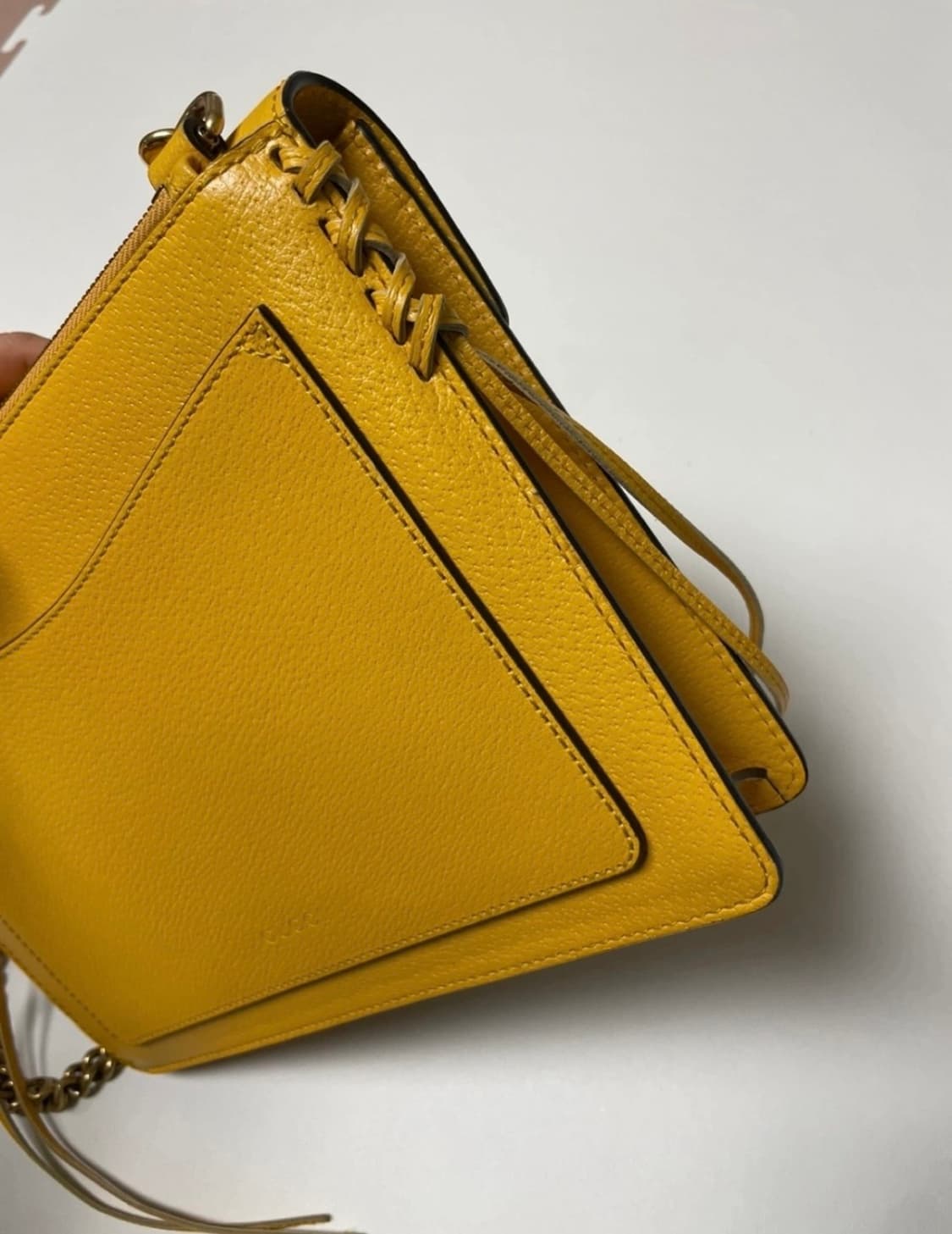 구찌 주미 체인백 옐로우 금장 상품이미지6