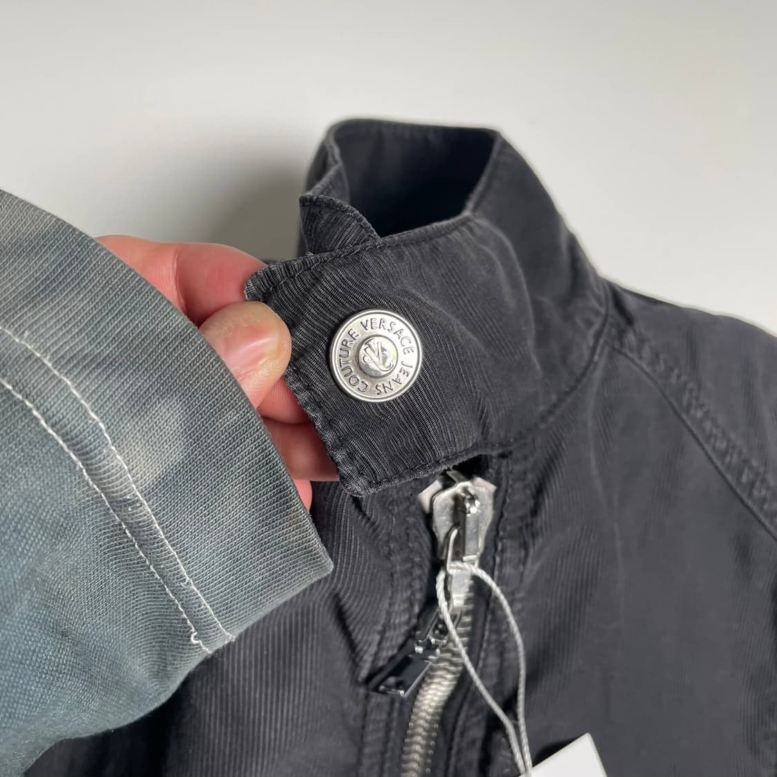 Versace 코튼 싱글 라이더 자켓 상품이미지6