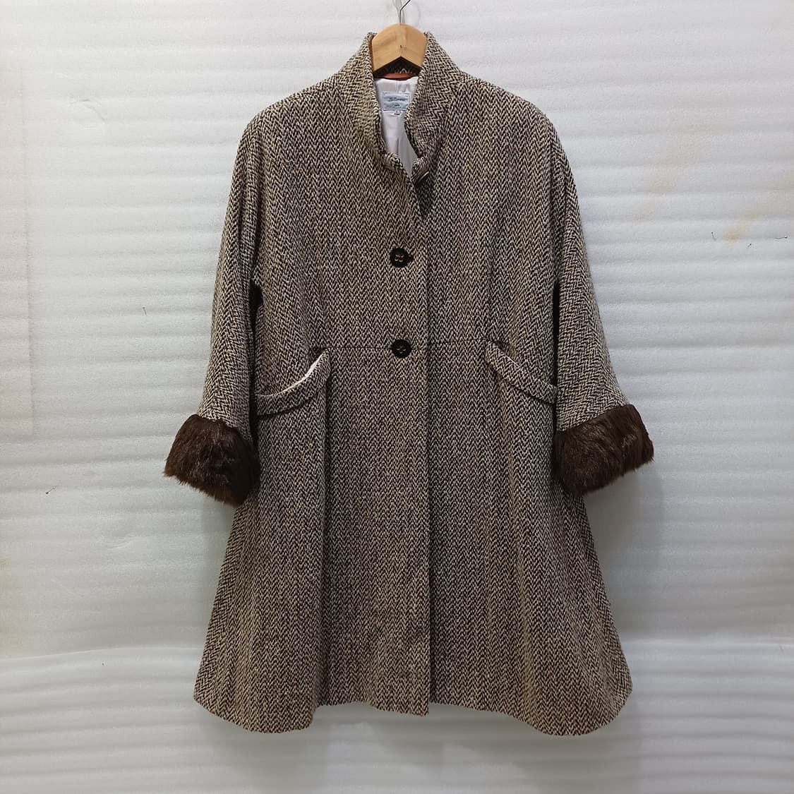 벨레로즈 울 트위드 A라인 코트 여성 S ~ M 큐티 사랑봉봉 상품이미지1