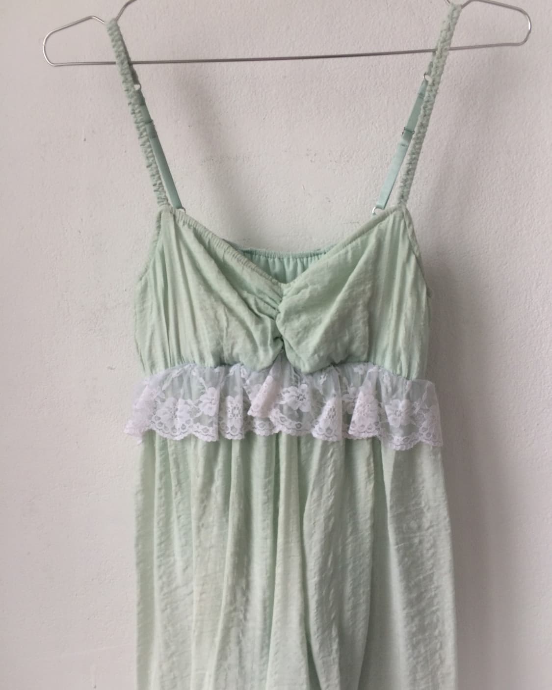 Lace trimming sleeveless onepiece 상품이미지2