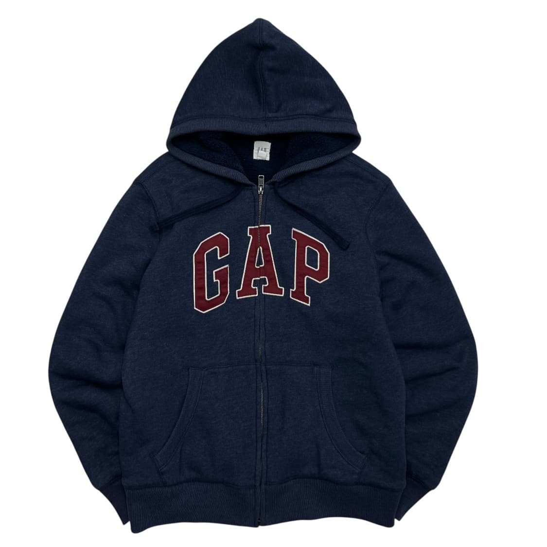 갭 센터로고 네이비 후드집업 M 상품이미지2