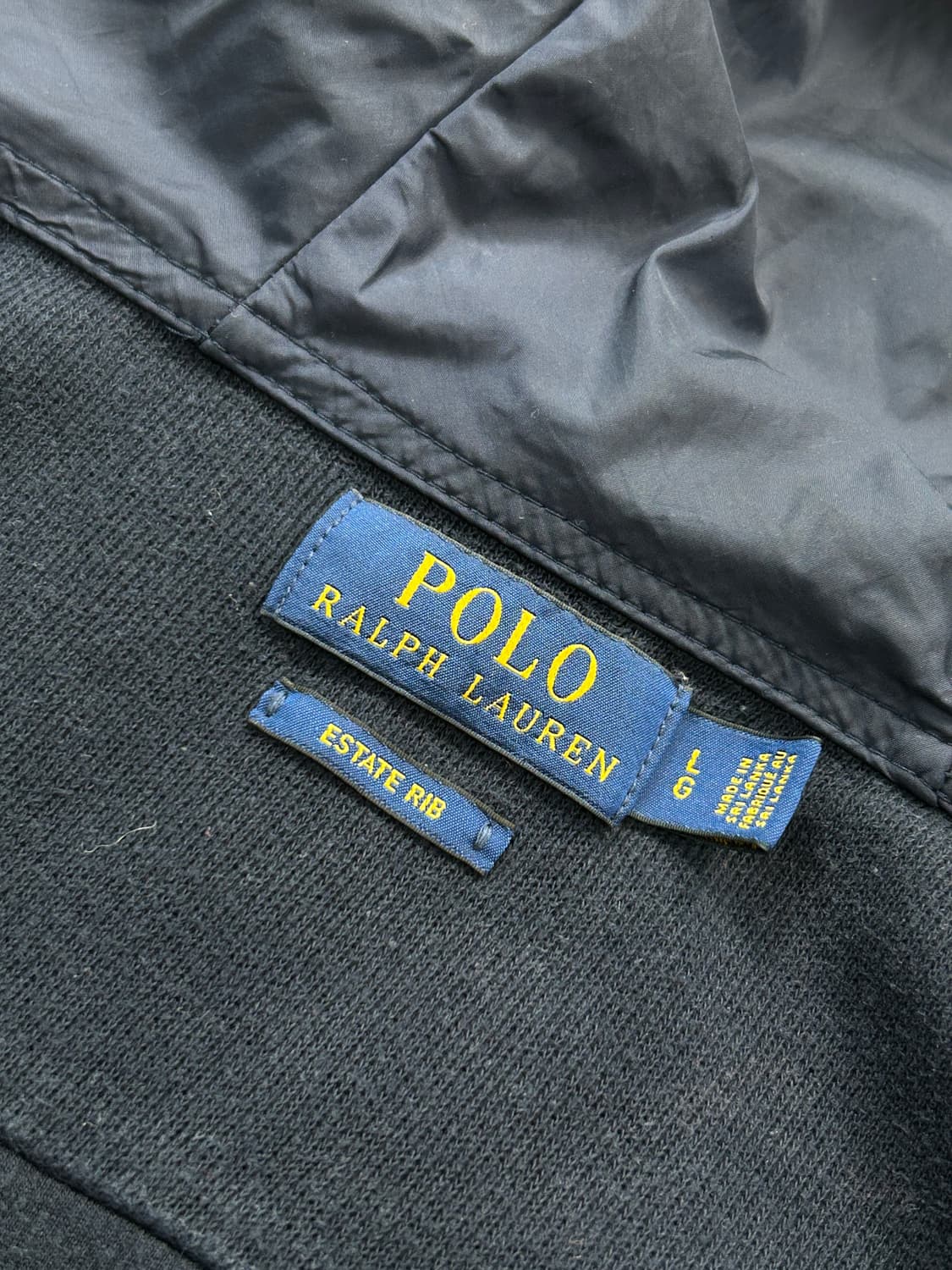 폴로 랄프로렌 네이비 나일론 후드 집업 L   상품이미지9