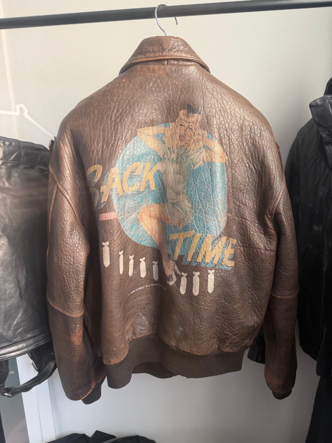 아비렉스 A2 핀업걸 가죽자켓 상품이미지2