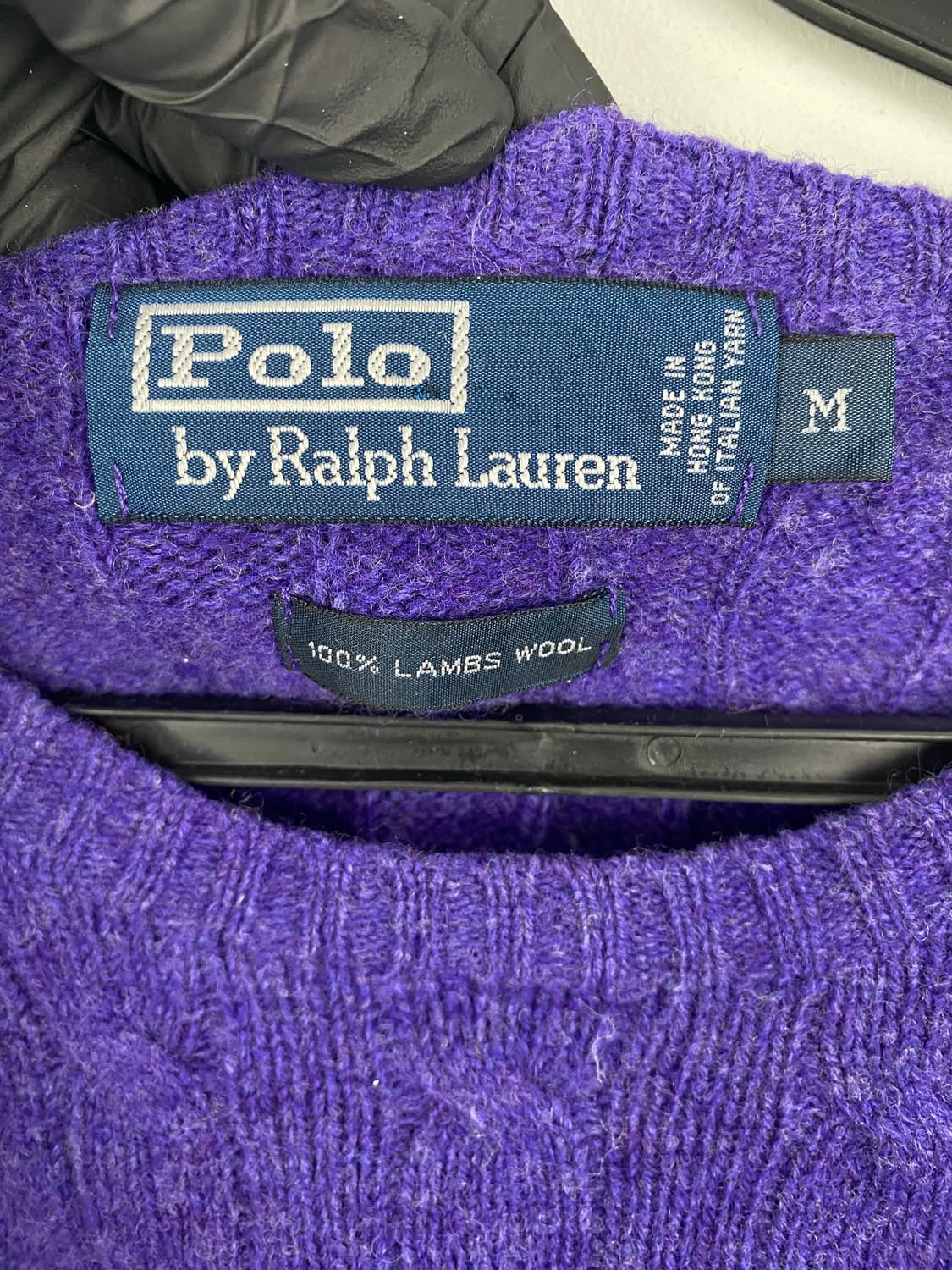 폴로 랄프로렌 램스울 꽈배기 니트 M 상품이미지4