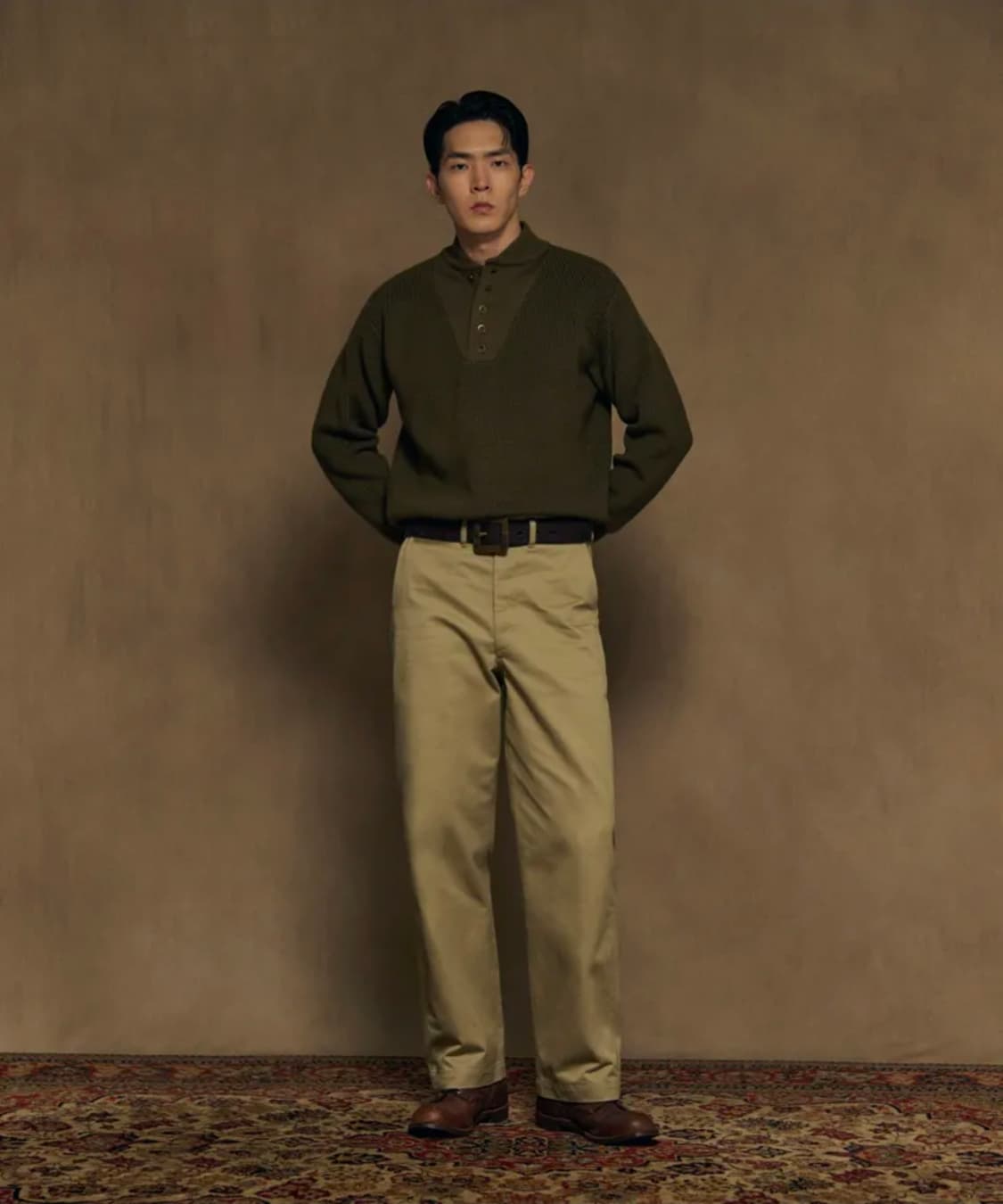 브론슨 1942 US Army Chino Trousers Khaki 상품이미지1