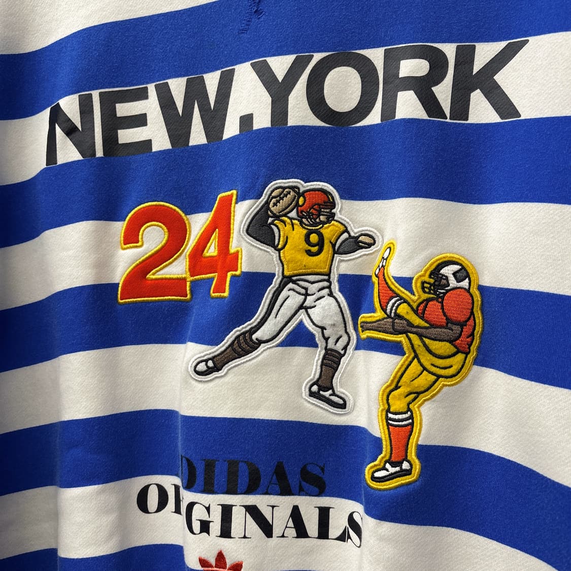 아디다스 오리지널스 아카이브 럭비패치 스트라이프 스웻셔츠 N1219 상품이미지5