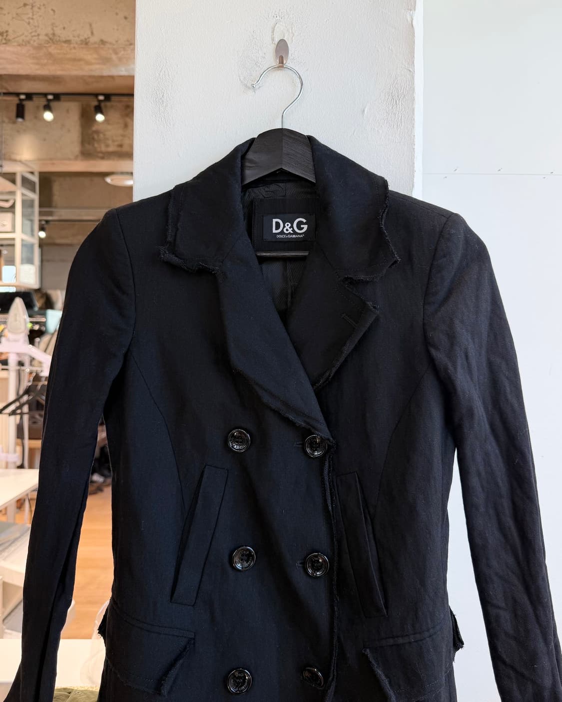돌체앤가바나 블랙 더블 브레스티드 재킷 상품이미지3