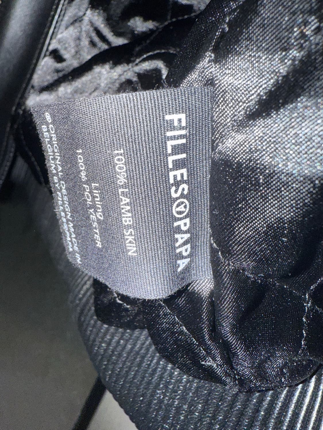 FILLES A PAPA 램스킨 패치워크 가죽 자켓  상품이미지7