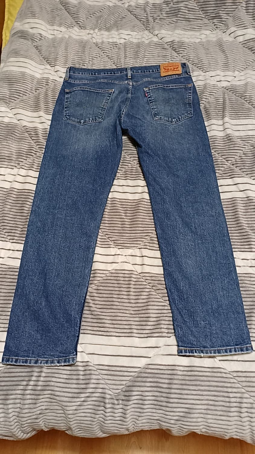 리바이스 502 미세한약기모 슬림스판청바지 36인치 기장108 상품이미지5