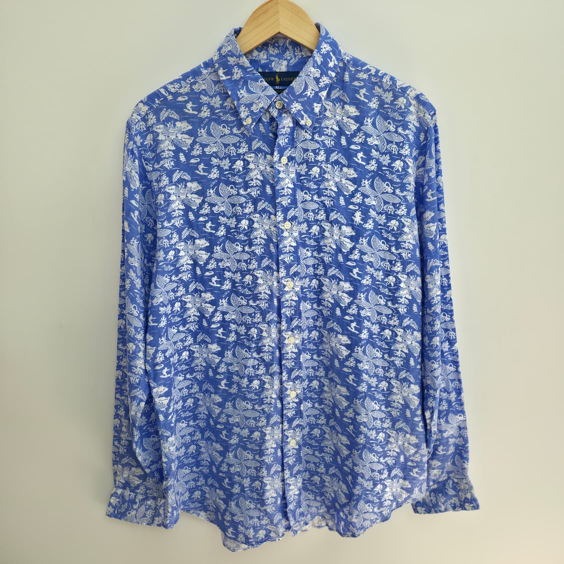 [L] 폴로 랄프로렌 허와이안 린넨 셔츠 상품이미지1