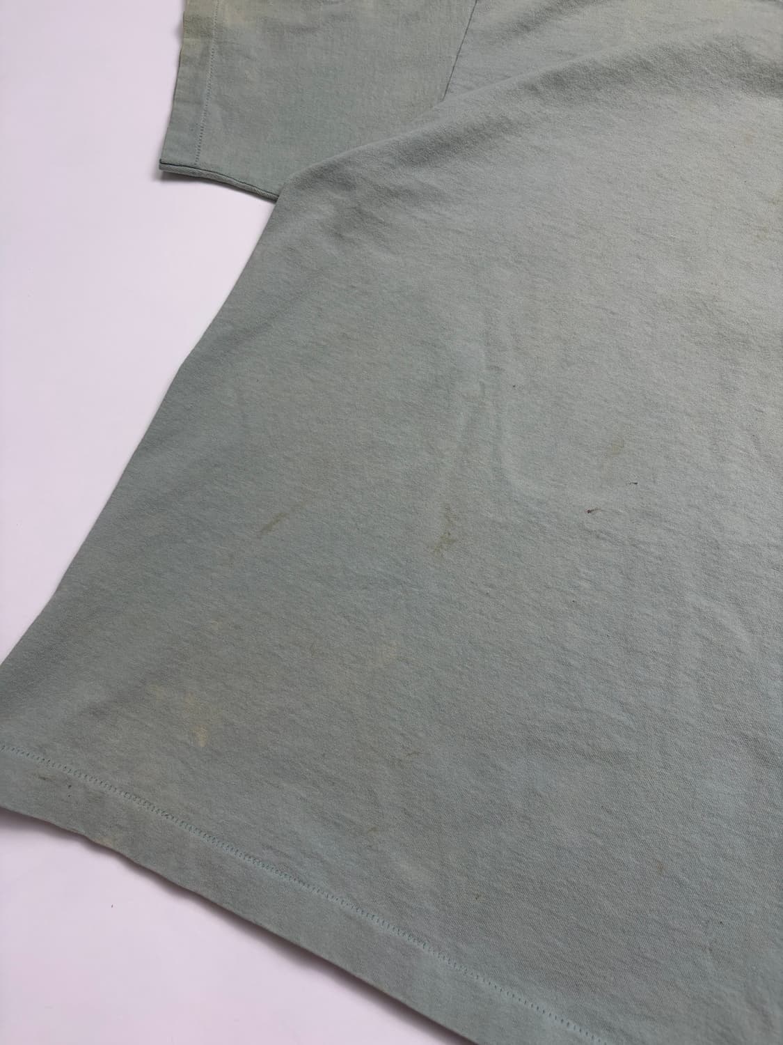 90s Stussy Big Logo Tee (sage green) 상품이미지8