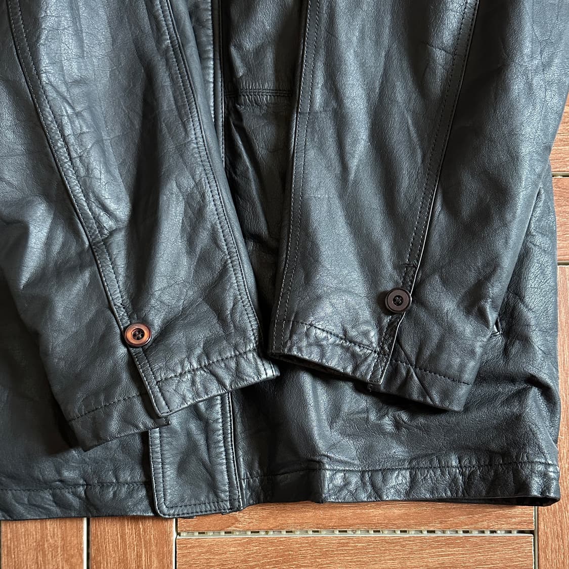 Revive cow-hide leather car coat 상품이미지4