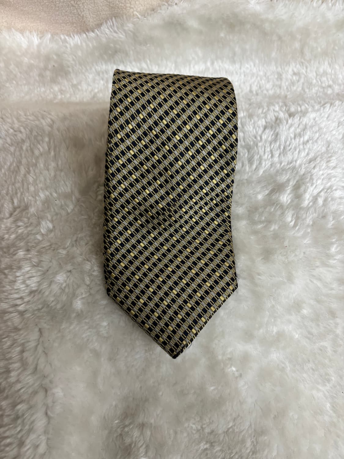 겐조(KENZO)빈티지 체크 패턴 실크 넥타이 상품이미지1