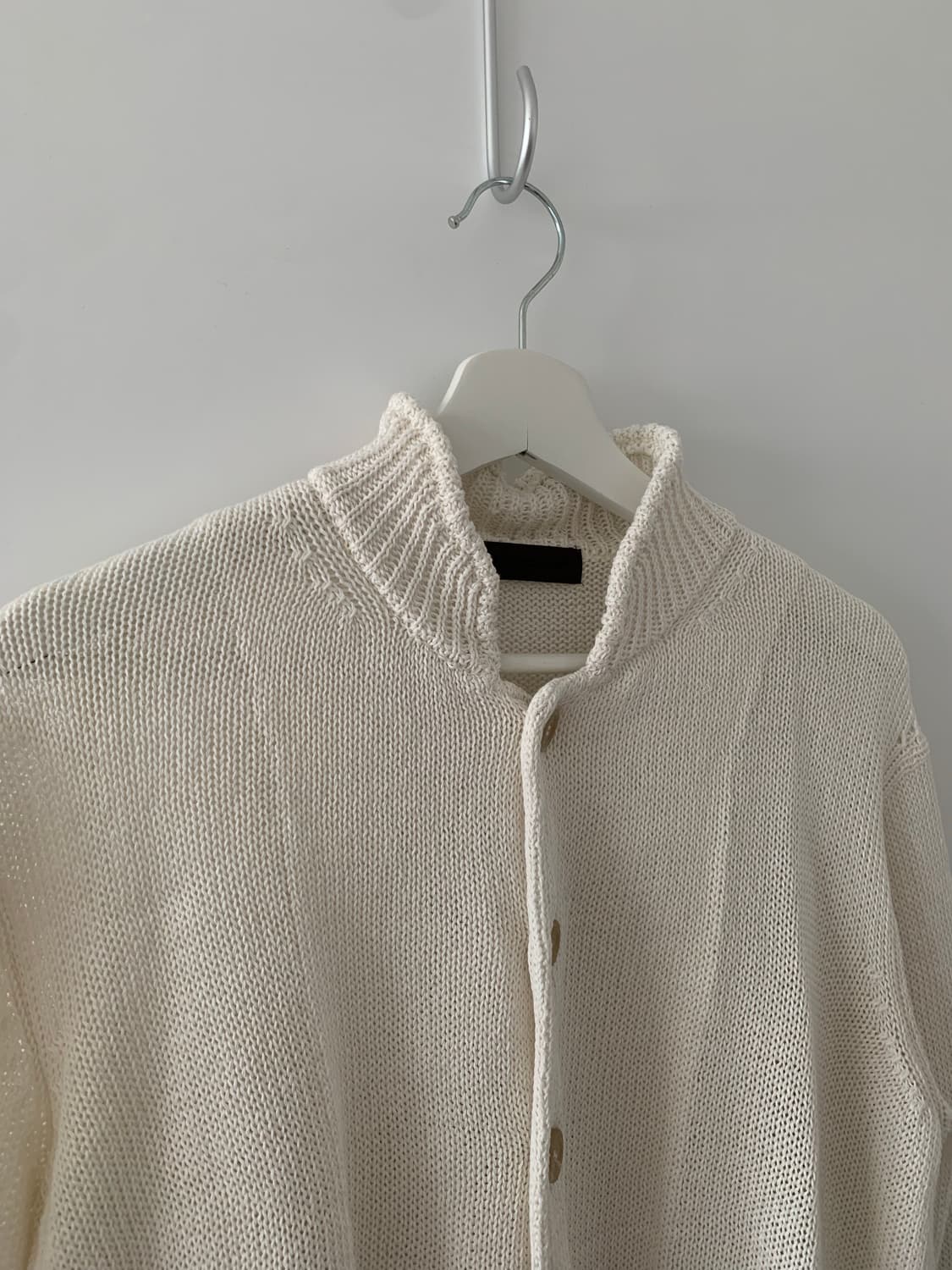 아이보리 하이넥 가디건 상품이미지2