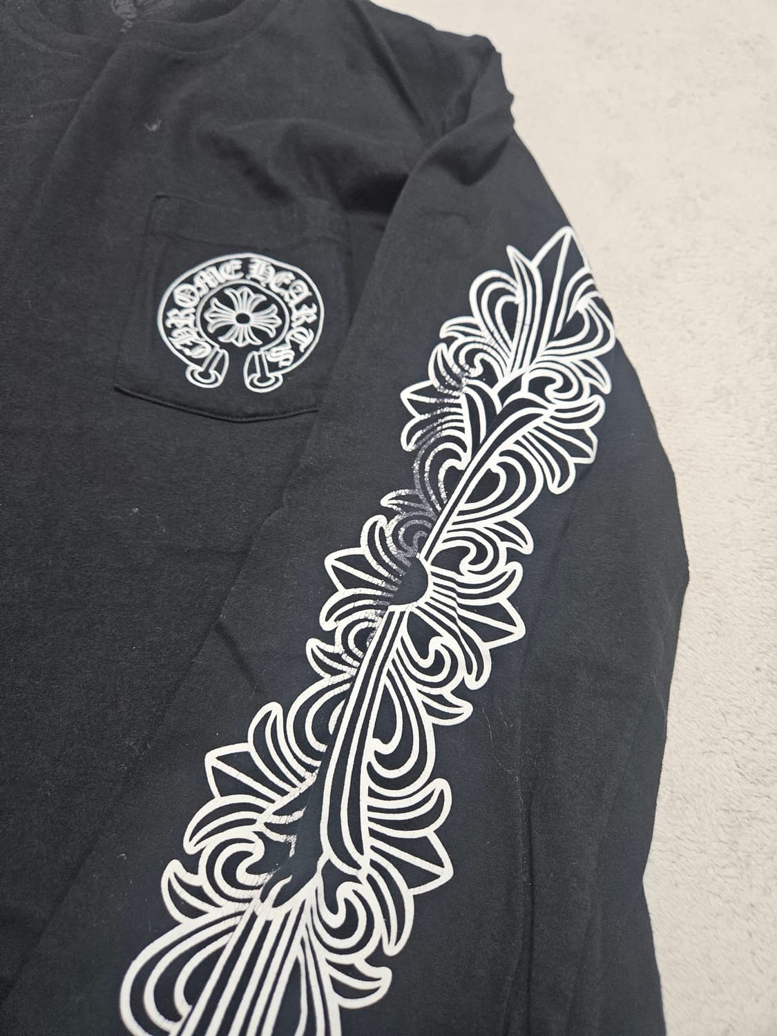 [XL] 크롬하츠 홀스슈 플로랄 롱슬리브 상품이미지2