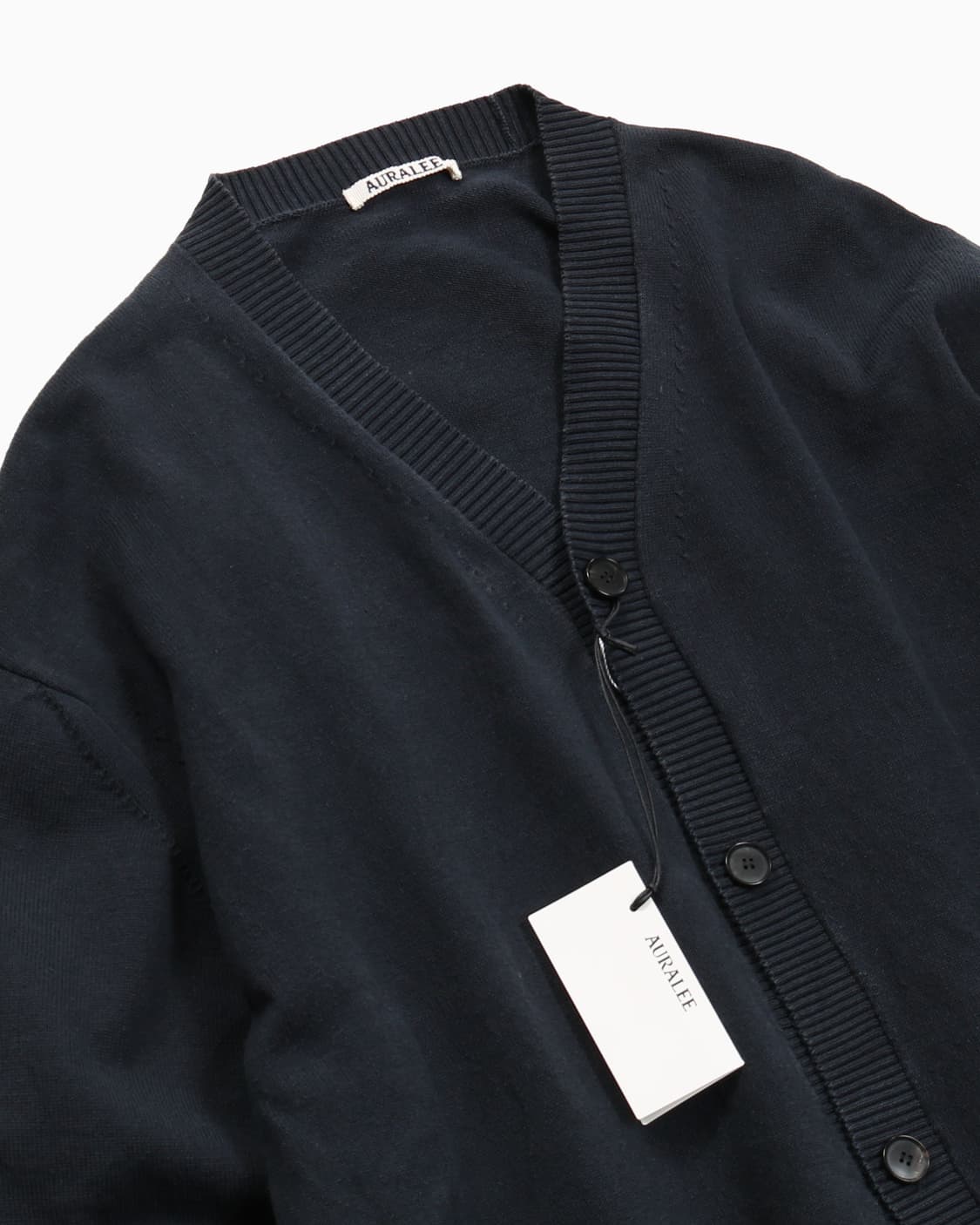 AURALEE Wrinkled Dry Cotton Cardigan 상품이미지3