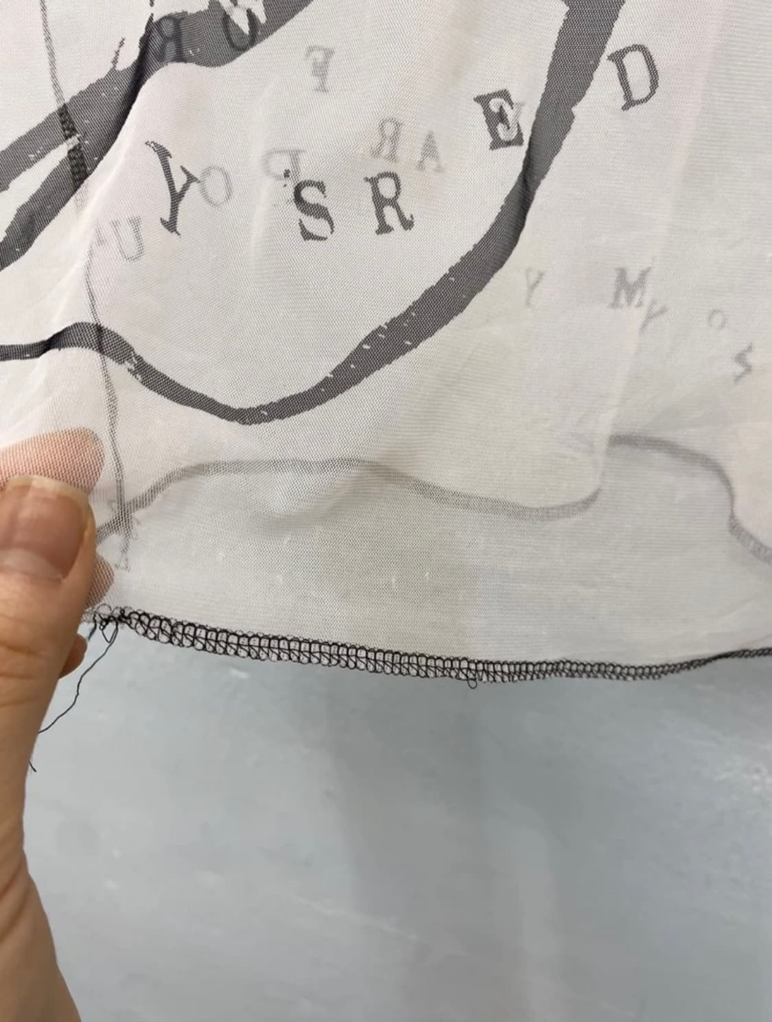 [2710]Yohji Yamamoto sheer mesh top 상품이미지7