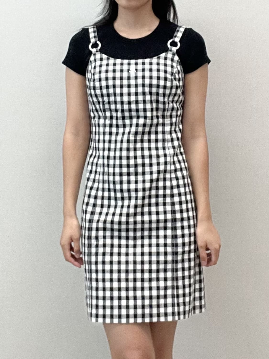 courreges / 꾸레쥬 블랙 체크 원피스  상품이미지8