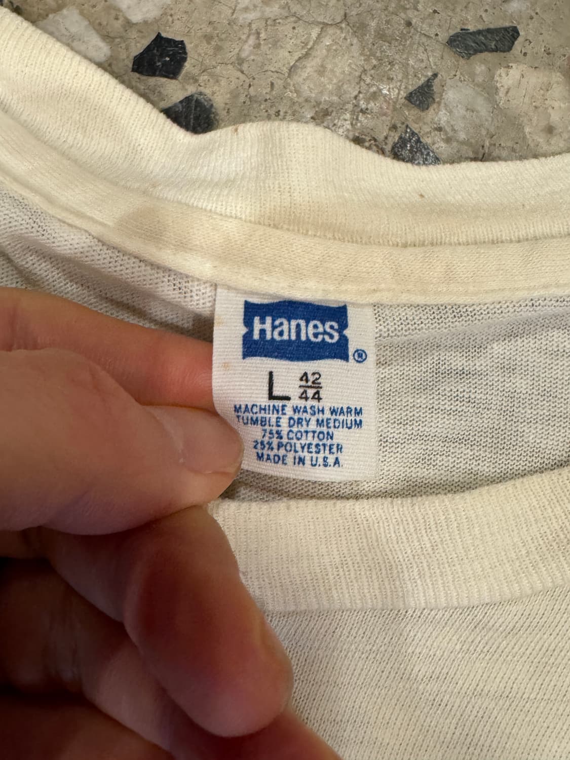 70s 헤인즈 Mushroom Colud 티 (M) 상품이미지4