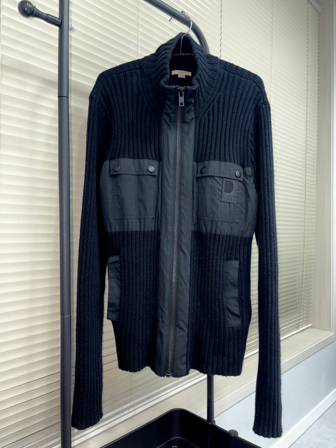 DKNY JEANS Tactical Rib Zip Knit Jacket 상품이미지1