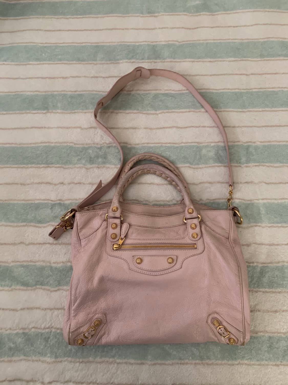 발렌시아가 모터백 시티백 핑크 가방 상품이미지1