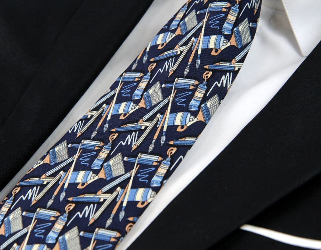 끌로에 9.5cm A-등급 남자 명품 넥타이 상품이미지5