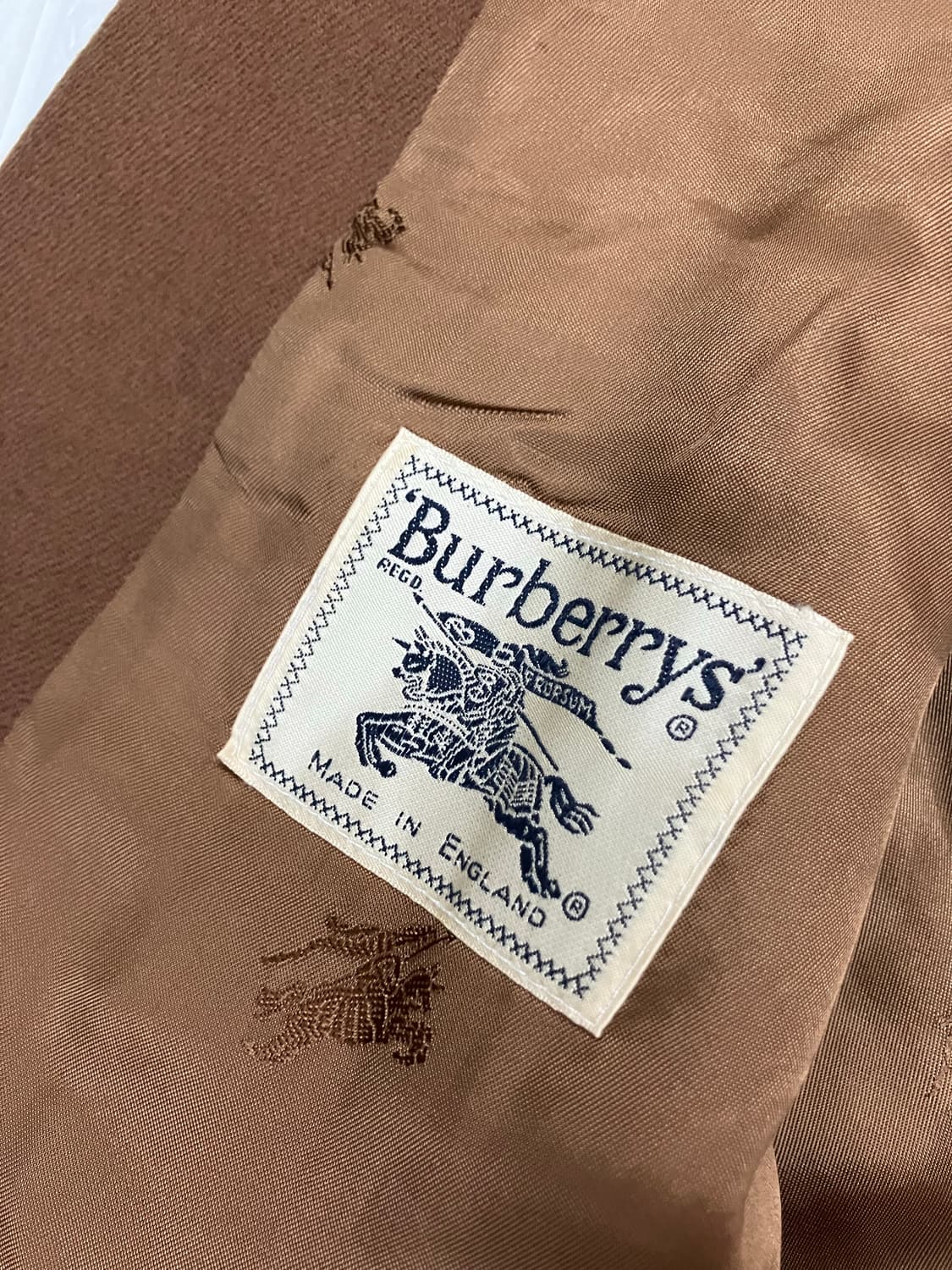 버버리 브라운 더블 버튼 자켓 M 상품이미지7